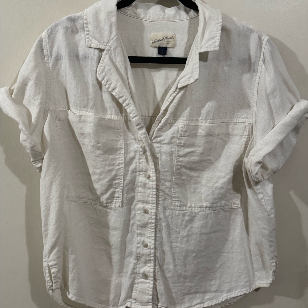 White Button-Up Shirt